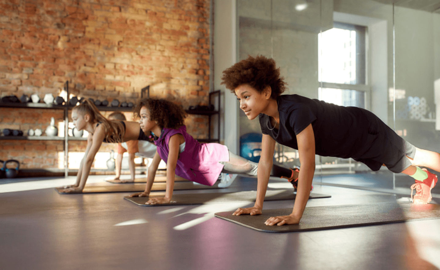 Children doing pilates